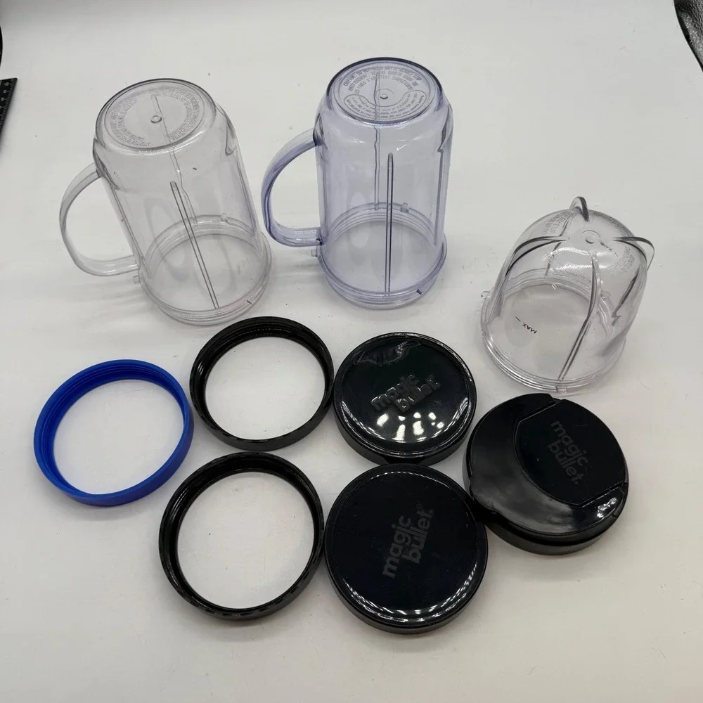 Magic Bullet Cups Lids Rings Replacement Parts‎ for Blender no motor no blades